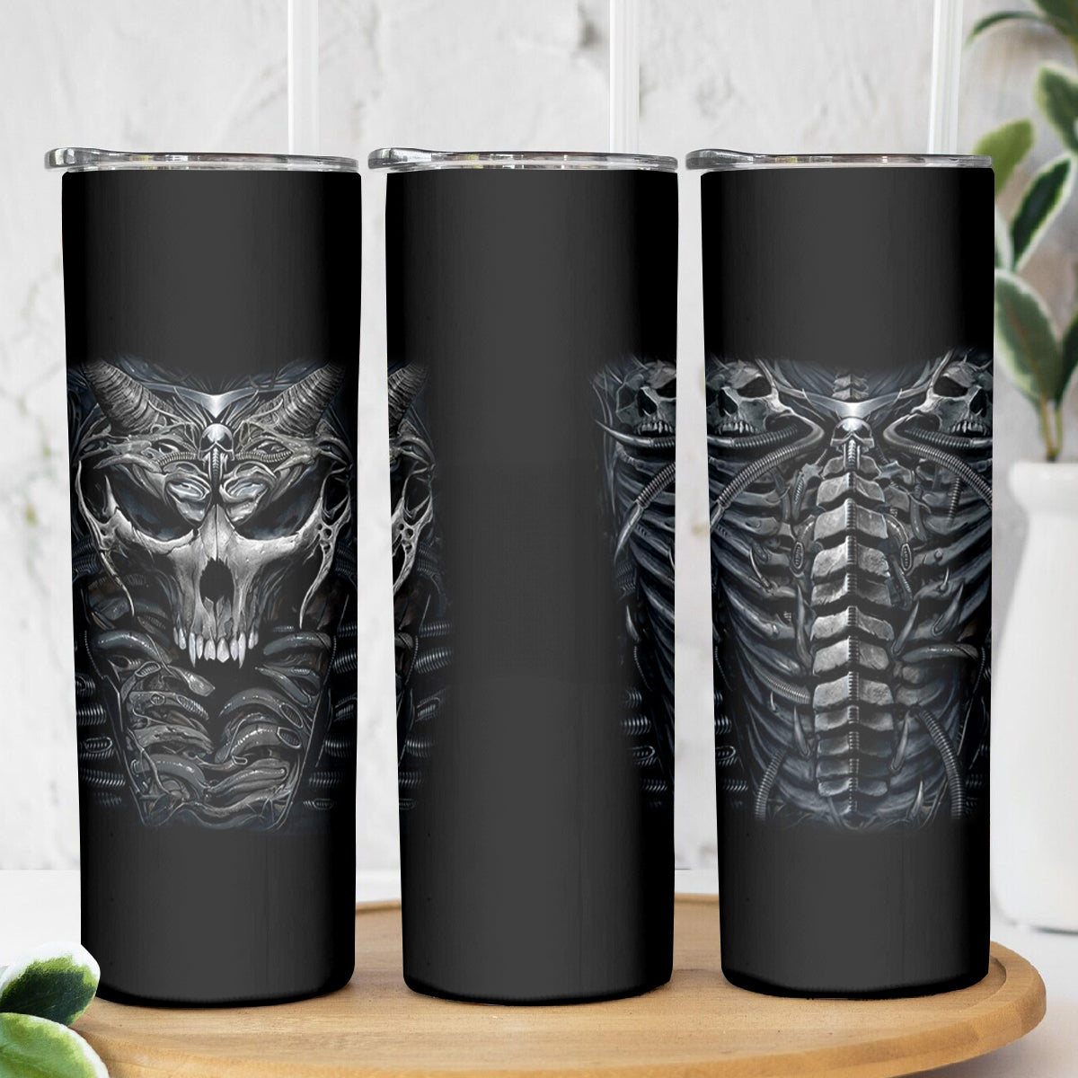 Skull Skinny Tumbler Skeleton Inside - Wonder Print Shop