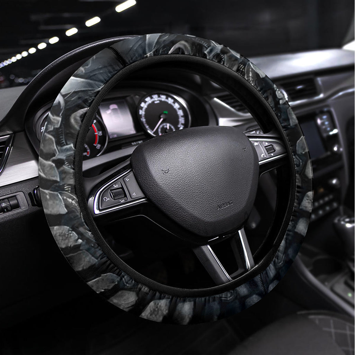 Skull Steering Wheel Cover Skeleton Inside - Wonder Print Shop