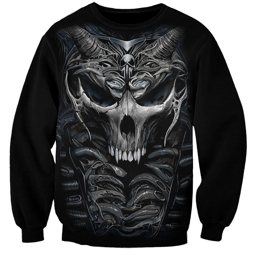 Skull Sweatshirt Skeleton Inside - Wonder Print Shop