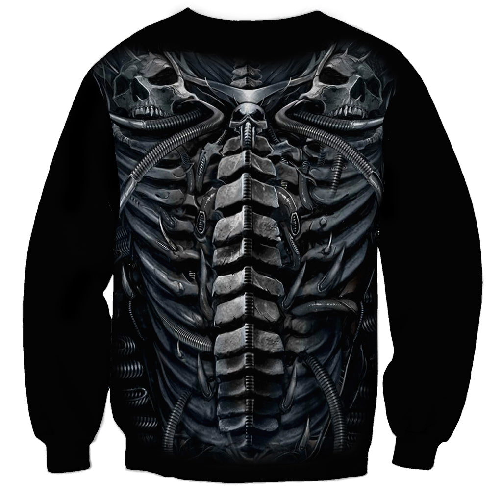 Skull Sweatshirt Skeleton Inside - Wonder Print Shop