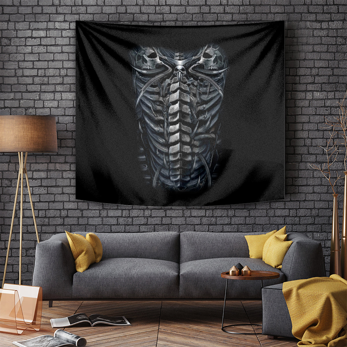 Skull Tapestry Skeleton Inside - Wonder Print Shop