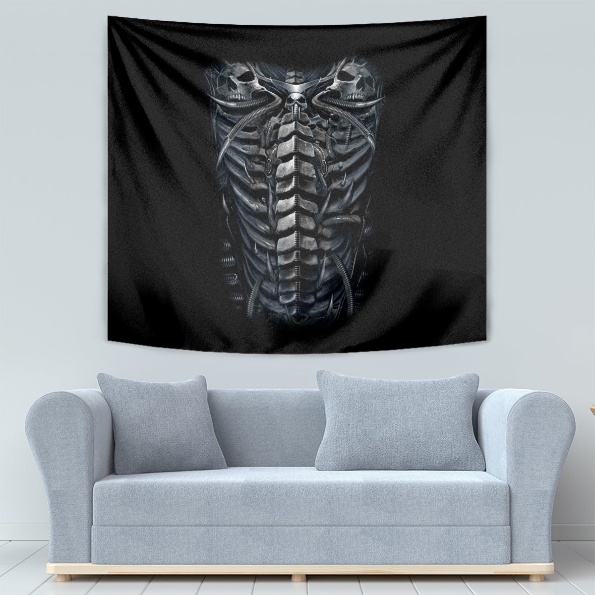 Skull Tapestry Skeleton Inside - Wonder Print Shop