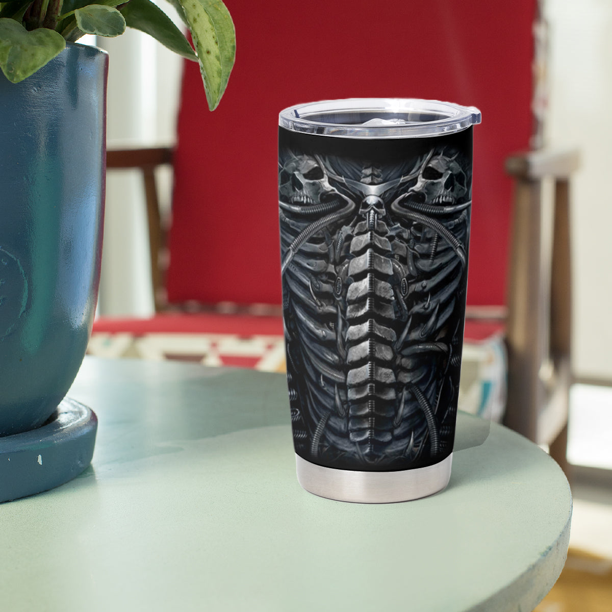 Skull Tumbler Cup Skeleton Inside - Wonder Print Shop