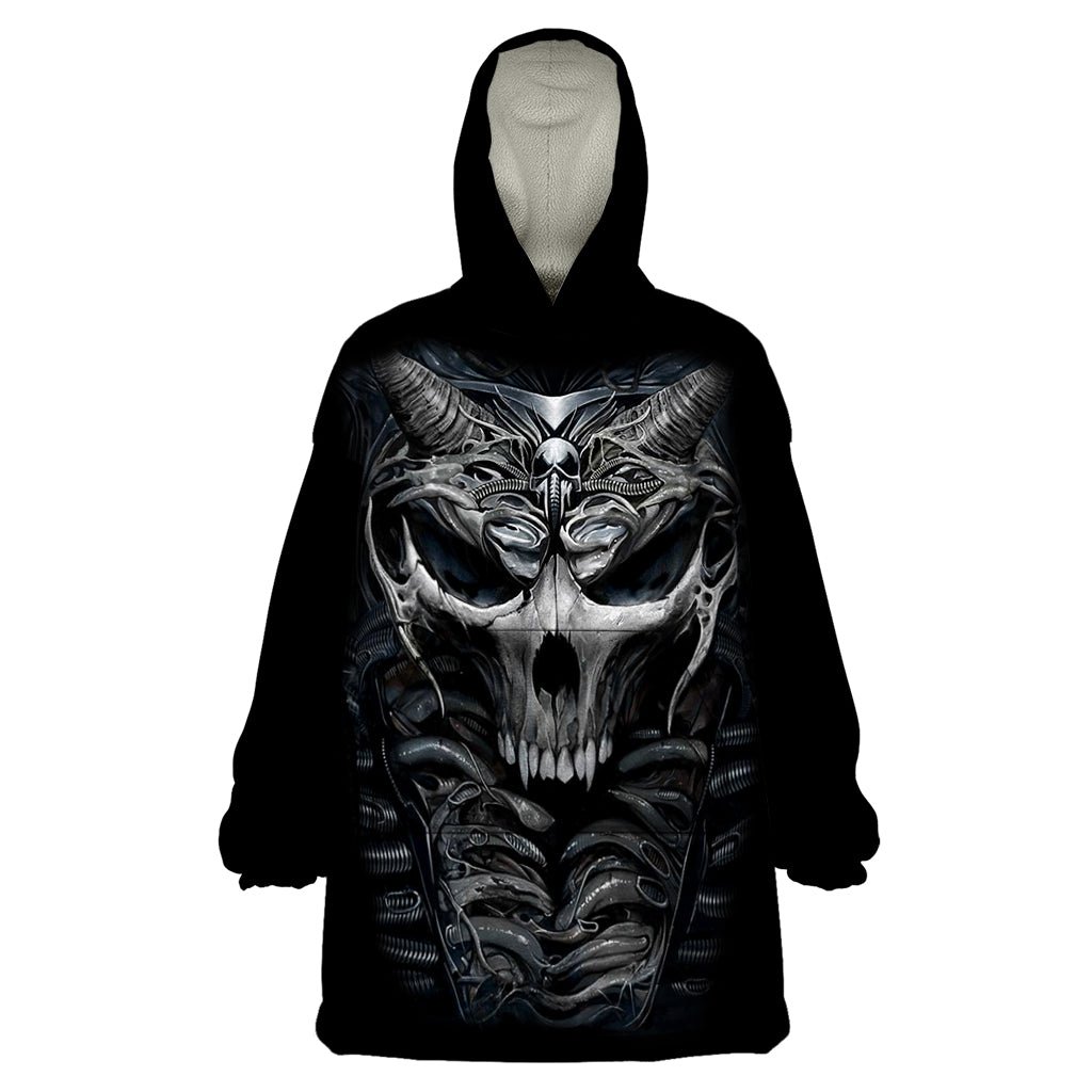 Skull Wearable Blanket Hoodie Skeleton Inside - Wonder Print Shop