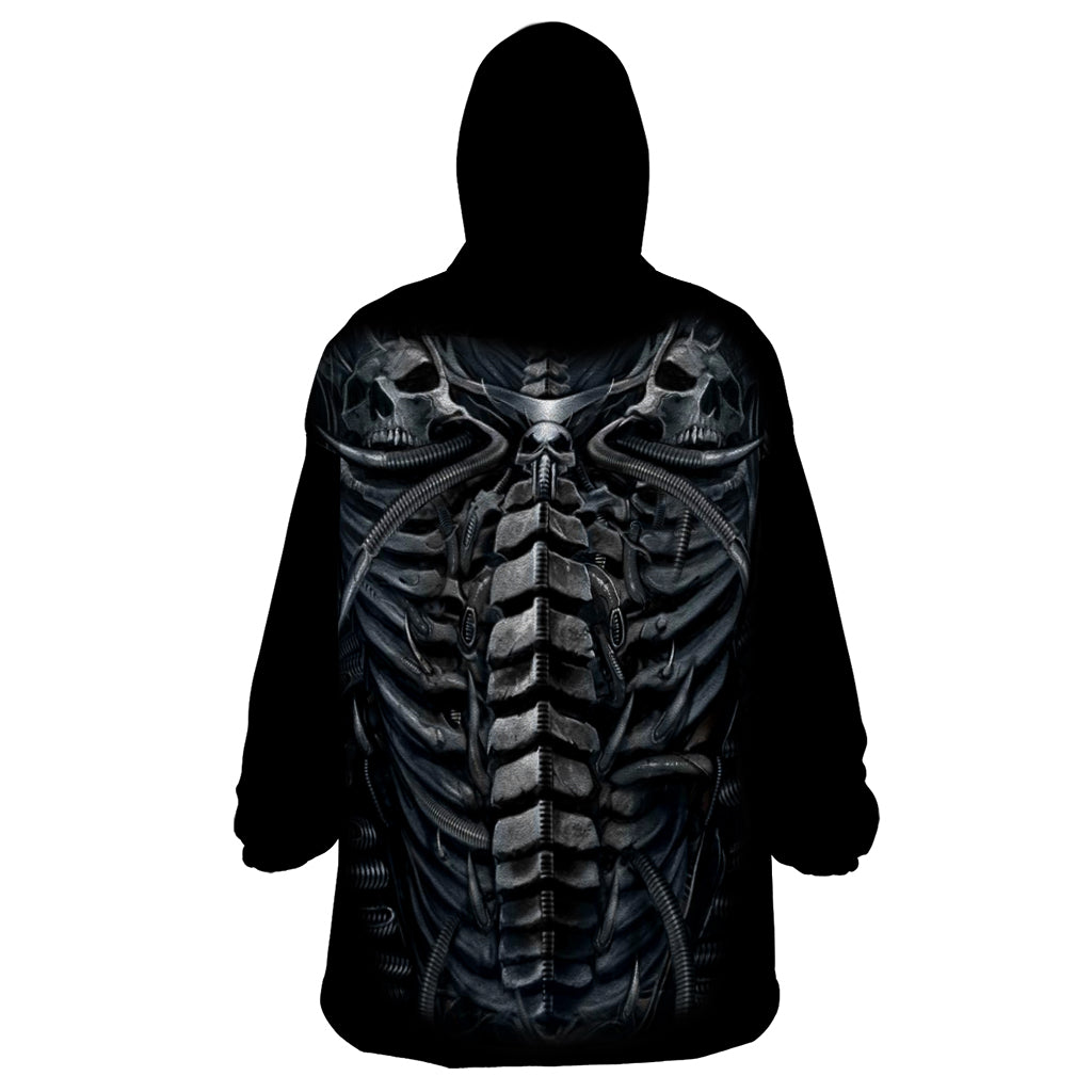 Skull Wearable Blanket Hoodie Skeleton Inside - Wonder Print Shop