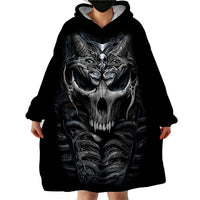 Skull Wearable Blanket Hoodie Skeleton Inside - Wonder Print Shop