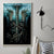 Flame Twin Skull Canvas Wall Art Skeleton Inside - Wonder Print Shop