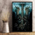 Flame Twin Skull Canvas Wall Art Skeleton Inside - Wonder Print Shop