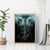 Flame Twin Skull Canvas Wall Art Skeleton Inside - Wonder Print Shop