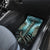 Flame Twin Skull Car Mats Skeleton Inside - Wonder Print Shop