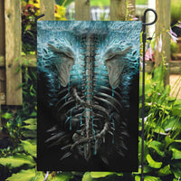 Flame Twin Skull Garden Flag Skeleton Inside - Wonder Print Shop
