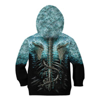 Flame Twin Skull Kid Hoodie Skeleton Inside - Wonder Print Shop