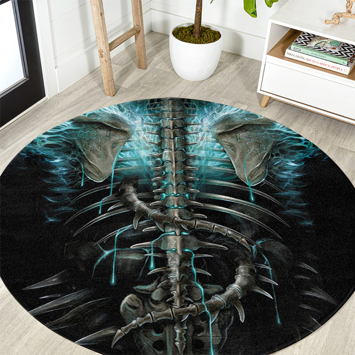 flame-twin-skull-round-carpet-skeleton-inside