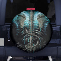 Flame Twin Skull Spare Tire Cover Skeleton Inside - Wonder Print Shop