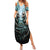 Flame Twin Skull Summer Maxi Dress Skeleton Inside - Wonder Print Shop