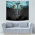 Flame Twin Skull Tapestry Skeleton Inside - Wonder Print Shop