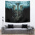 Flame Twin Skull Tapestry Skeleton Inside - Wonder Print Shop