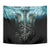Flame Twin Skull Tapestry Skeleton Inside - Wonder Print Shop