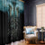 Flame Twin Skull Window Curtain Skeleton Inside - Wonder Print Shop