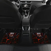 Infernal Draconic Skull Car Mats Embracing the Fiery Soul - Wonder Print Shop