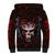 Infernal Draconic Skull Sherpa Hoodie Embracing the Fiery Soul - Wonder Print Shop