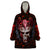 Infernal Draconic Skull Wearable Blanket Hoodie Embracing the Fiery Soul - Wonder Print Shop