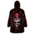 Infernal Draconic Skull Wearable Blanket Hoodie Embracing the Fiery Soul - Wonder Print Shop