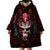 Infernal Draconic Skull Wearable Blanket Hoodie Embracing the Fiery Soul - Wonder Print Shop