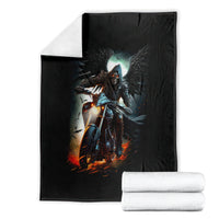 flaming-skull-blanket-celestial-riders-with-angel-wings