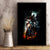 Flaming Skull Canvas Wall Art Celestial Riders with Angel Wings - Wonder Print Shop