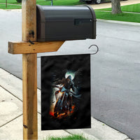 Flaming Skull Garden Flag Celestial Riders with Angel Wings - Wonder Print Shop