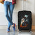 Flaming Skull Luggage Cover Celestial Riders with Angel Wings - Wonder Print Shop