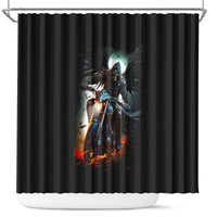 flaming-skull-shower-curtain-celestial-riders-with-angel-wings