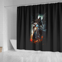 flaming-skull-shower-curtain-celestial-riders-with-angel-wings