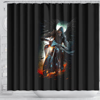 flaming-skull-shower-curtain-celestial-riders-with-angel-wings