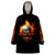 Flaming Skull Wearable Blanket Hoodie Celestial Riders with Angel Wings - Wonder Print Shop