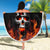 Flaming Skull Hoodie Beach Blanket Spectral Pyre - Wonder Print Shop