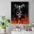 Flaming Skull Hoodie Canvas Wall Art Spectral Pyre - Wonder Print Shop