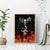 Flaming Skull Hoodie Canvas Wall Art Spectral Pyre - Wonder Print Shop