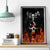 Flaming Skull Hoodie Canvas Wall Art Spectral Pyre - Wonder Print Shop