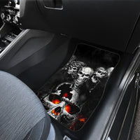 Flaming Skull Hoodie Car Mats Spectral Pyre - Wonder Print Shop