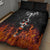 Flaming Skull Hoodie Quilt Bed Set Spectral Pyre - Wonder Print Shop