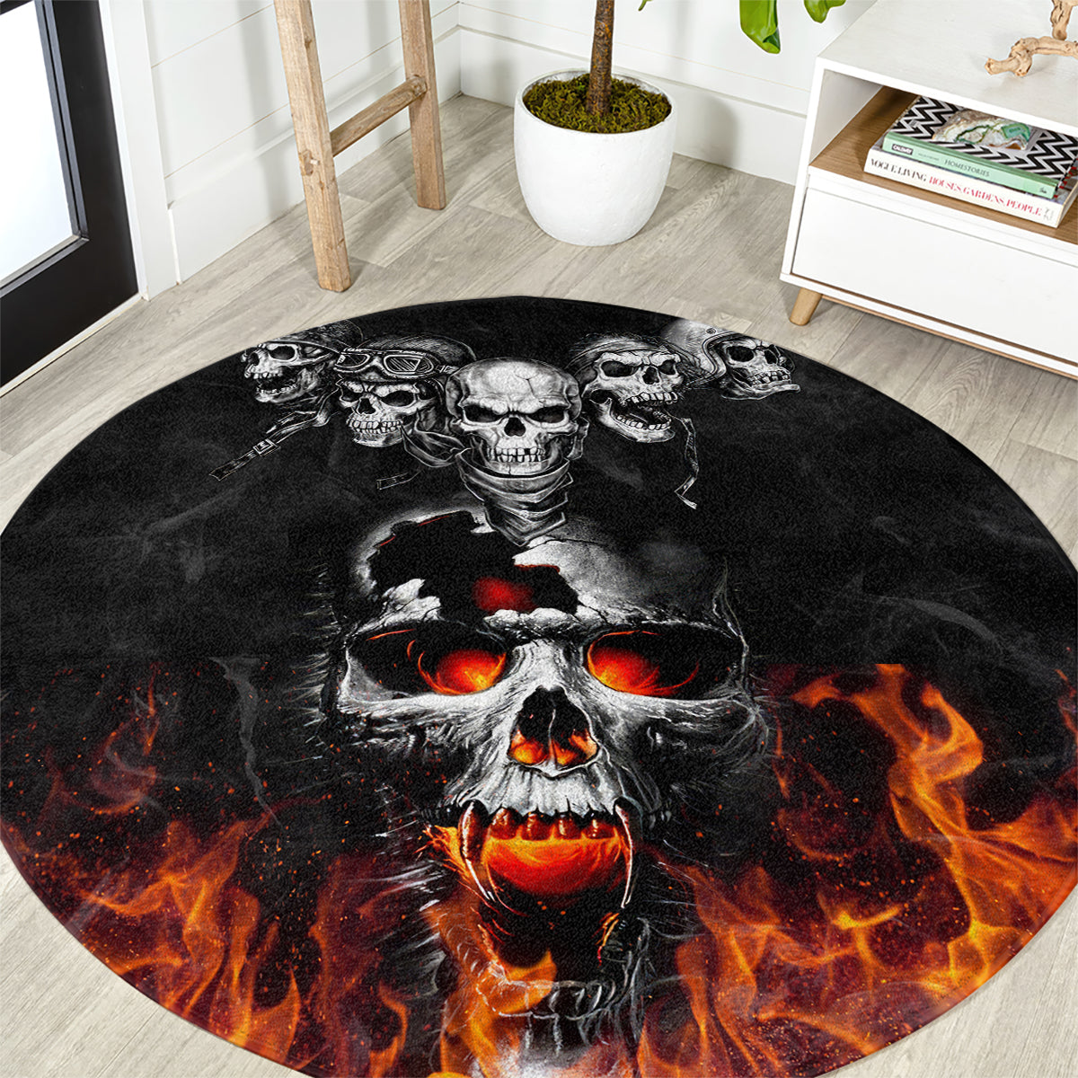 flaming-skull-hoodie-round-carpet-spectral-pyre