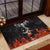 Flaming Skull Hoodie Rubber Doormat Spectral Pyre - Wonder Print Shop