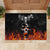 Flaming Skull Hoodie Rubber Doormat Spectral Pyre - Wonder Print Shop
