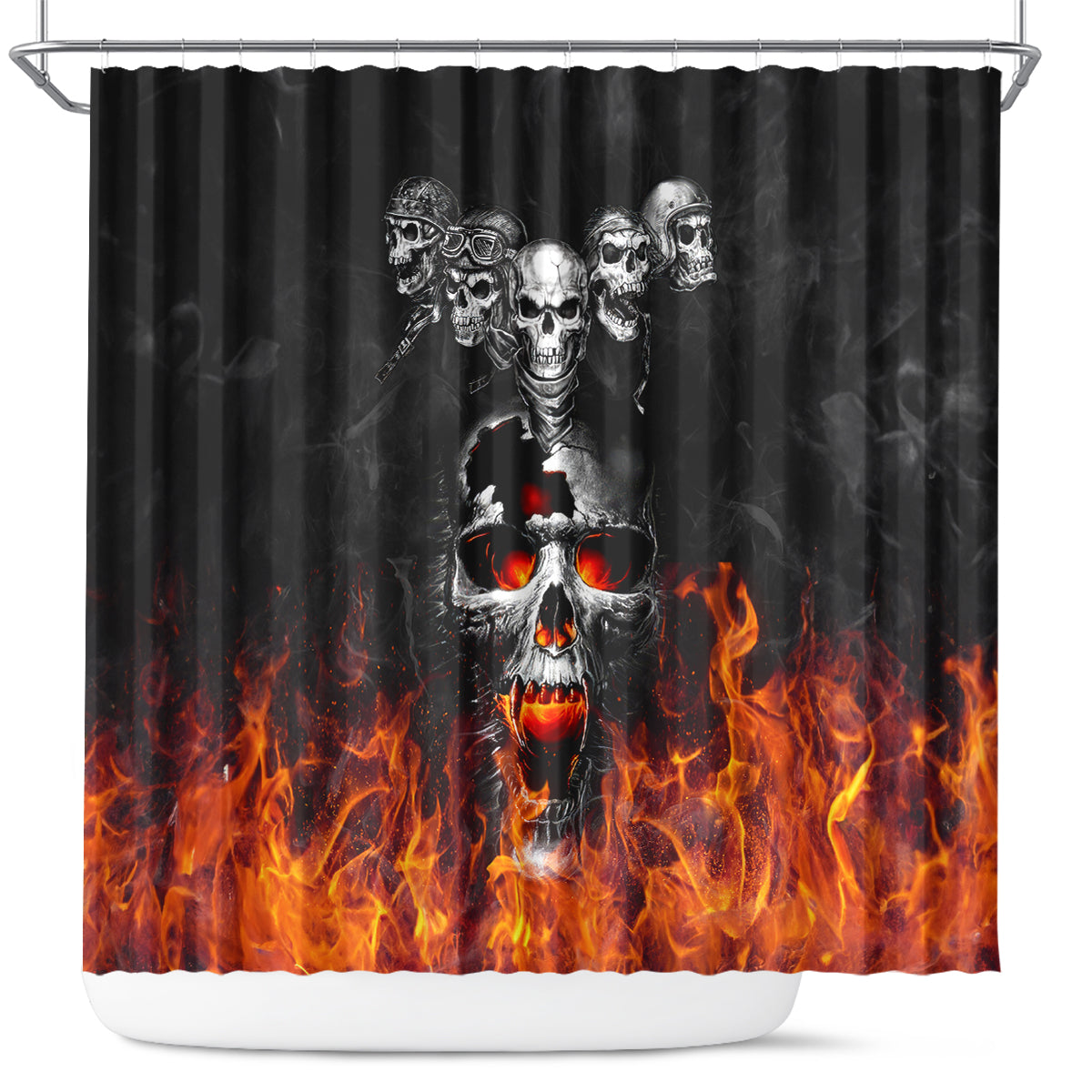 flaming-skull-hoodie-shower-curtain-spectral-pyre