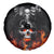 Flaming Skull Hoodie Spare Tire Cover Spectral Pyre - Wonder Print Shop