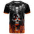 Flaming Skull Hoodie T Shirt Spectral Pyre - Wonder Print Shop