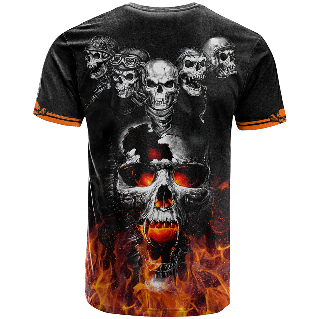 Flaming Skull Hoodie T Shirt Spectral Pyre - Wonder Print Shop