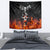 Flaming Skull Hoodie Tapestry Spectral Pyre - Wonder Print Shop